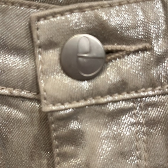 Else Silver Brocade Skinny Jeans Size 29 - Picture 8 of 8